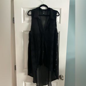 Torrid Lace Sleeveless Sheer Blouse Size 2XL